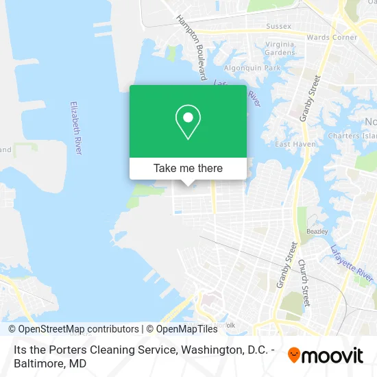 Its the Porters Cleaning Service map