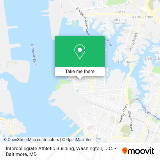 Intercollegiate Athletic Building map