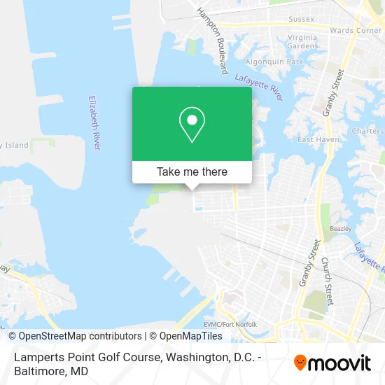 Lamperts Point Golf Course map