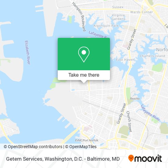 Getem Services map