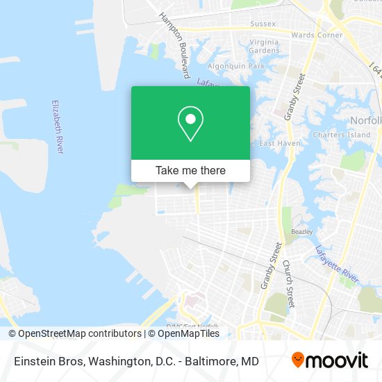 Einstein Bros map