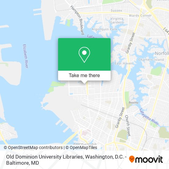 Old Dominion University Libraries map