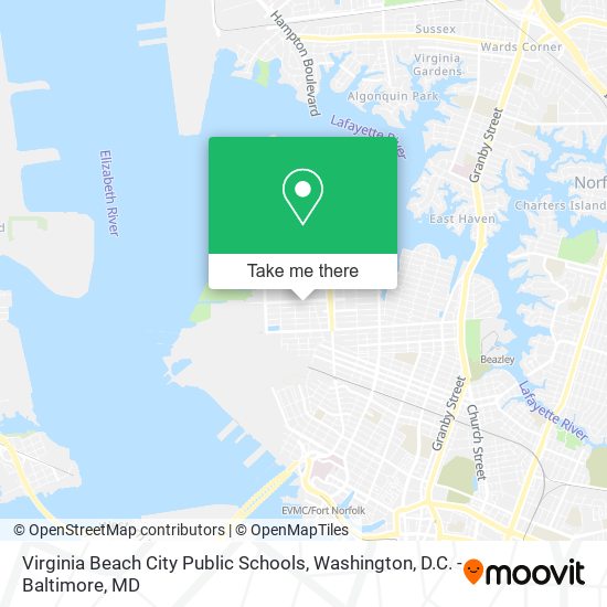 Virginia Beach City Public Schools map