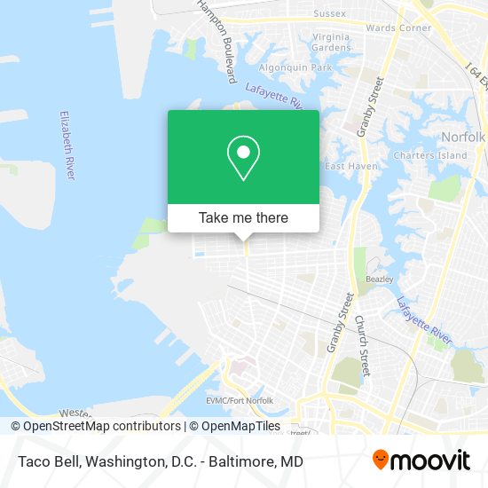 Taco Bell map