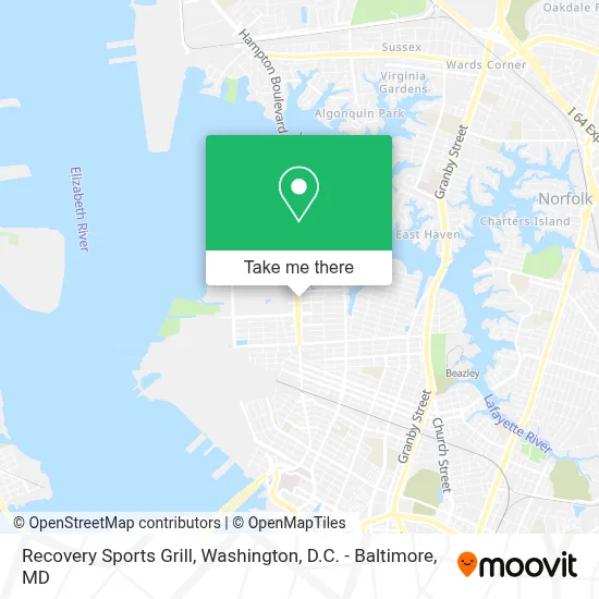 Recovery Sports Grill map