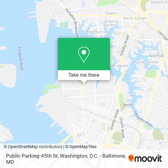 Public Parking-45th St map