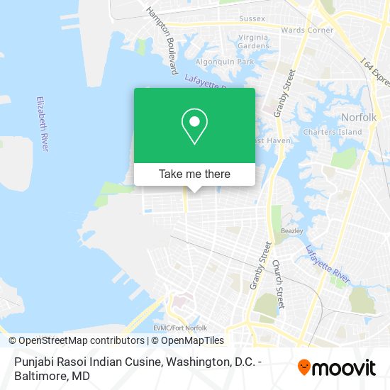 Mapa de Punjabi Rasoi Indian Cusine