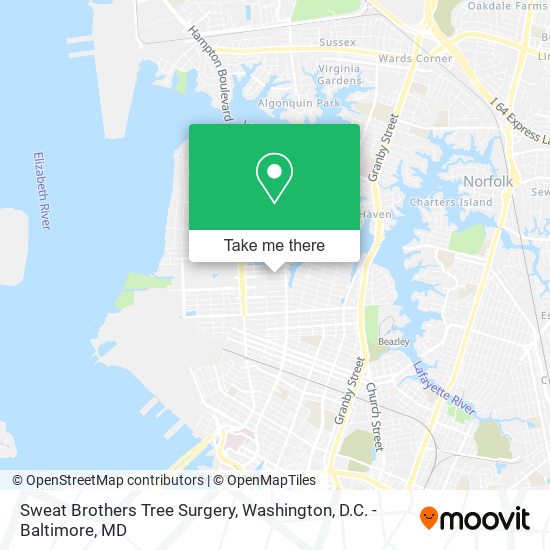 Sweat Brothers Tree Surgery map