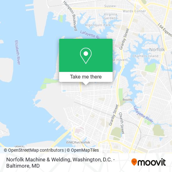 Norfolk Machine & Welding map