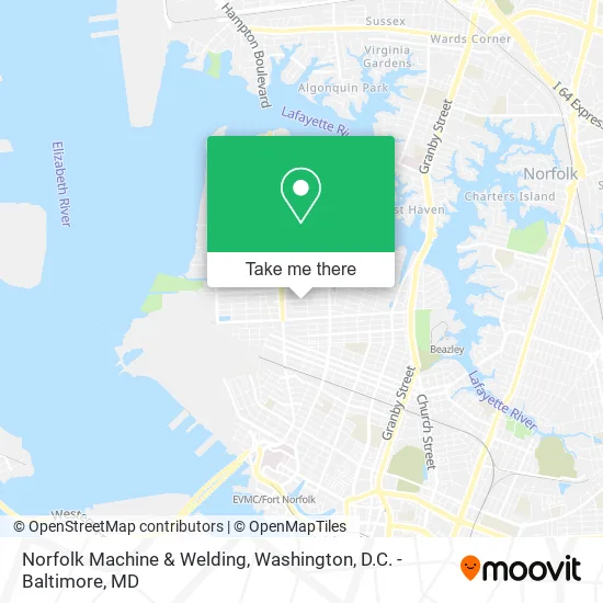 Norfolk Machine & Welding map