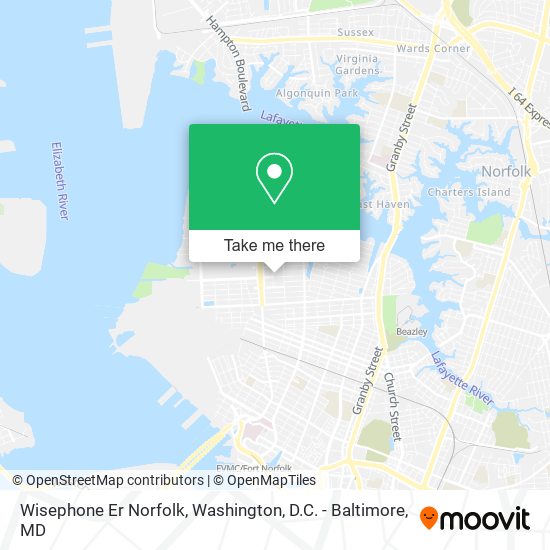 Mapa de Wisephone Er Norfolk