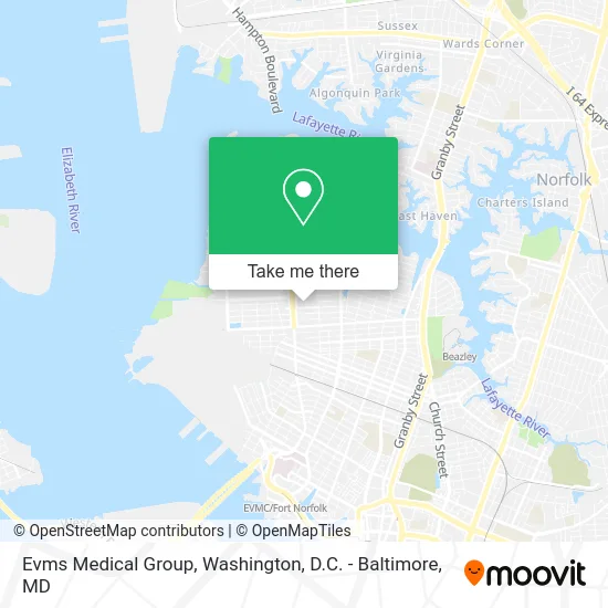 Evms Medical Group map