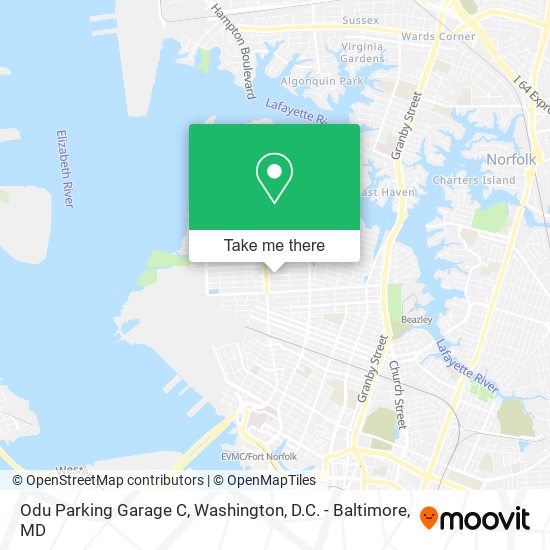 Odu Parking Garage C map