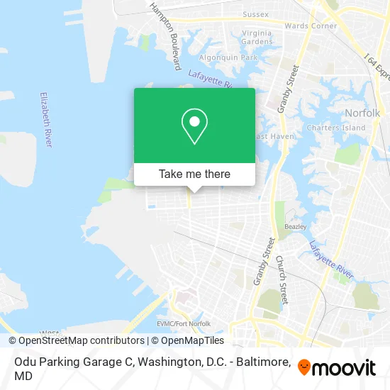 Mapa de Odu Parking Garage C