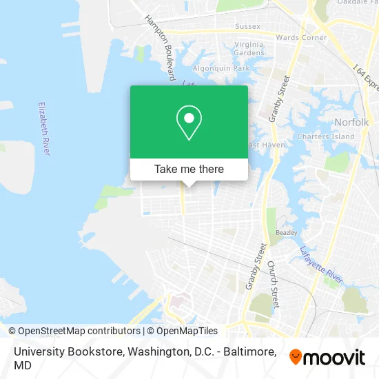 University Bookstore map