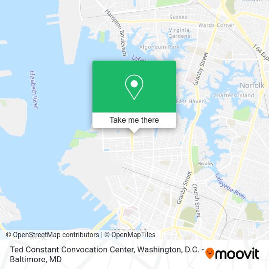 Mapa de Ted Constant Convocation Center