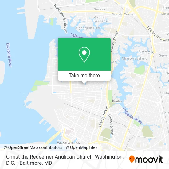 Christ the Redeemer Anglican Church map