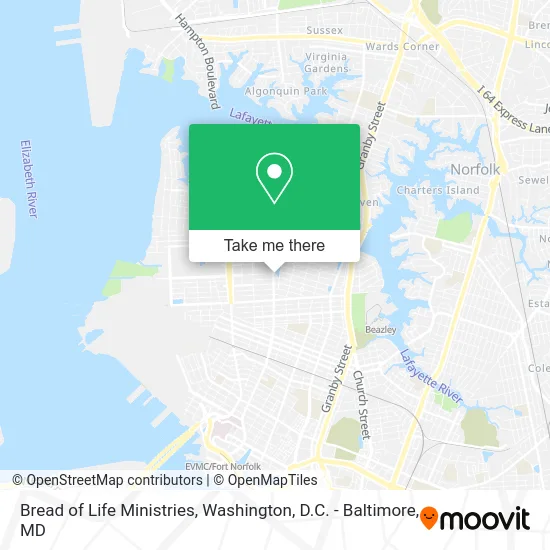 Bread of Life Ministries map