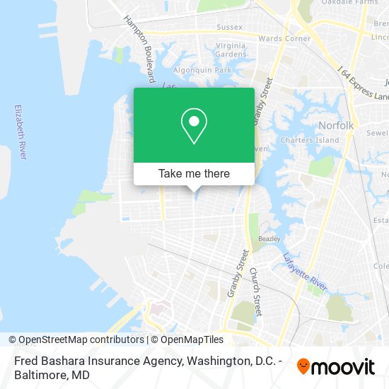 Mapa de Fred Bashara Insurance Agency