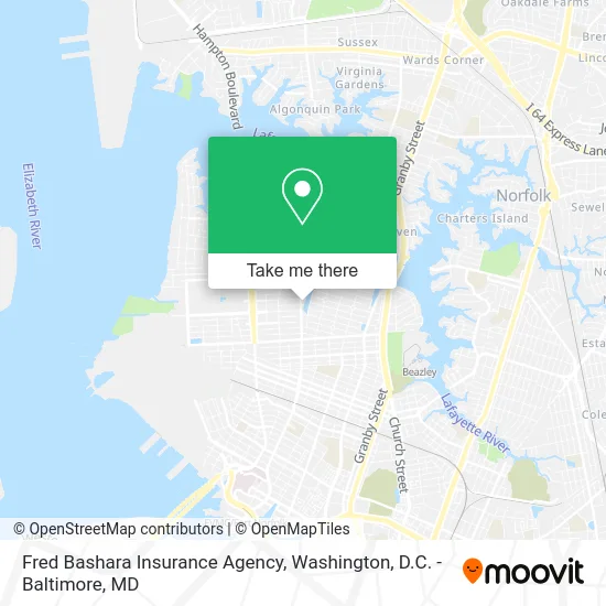 Fred Bashara Insurance Agency map