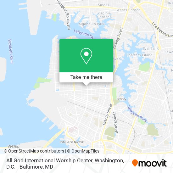 All God International Worship Center map