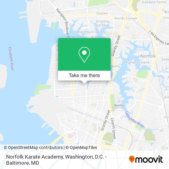 Norfolk Karate Academy map