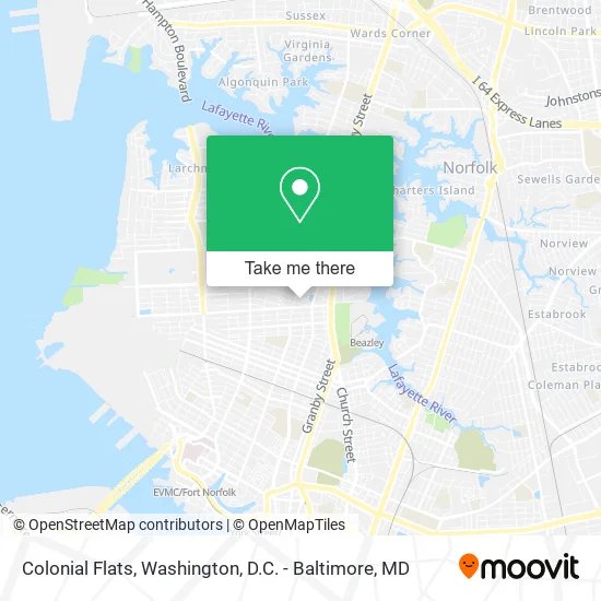 Colonial Flats map
