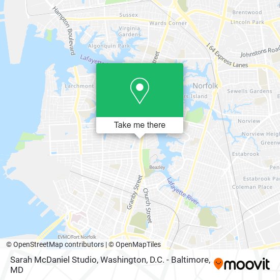 Sarah McDaniel Studio map