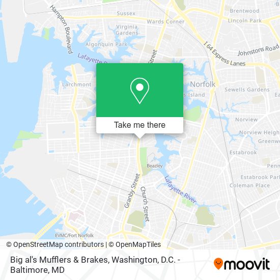 Big al's Mufflers & Brakes map