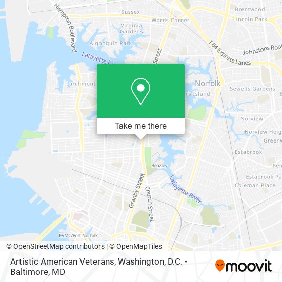 Artistic American Veterans map