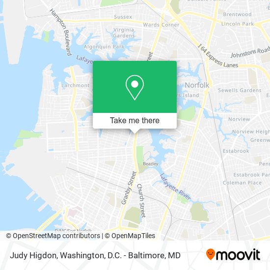 Judy Higdon map
