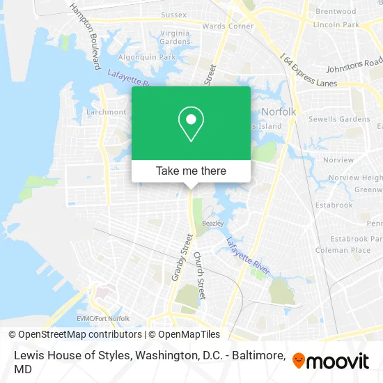 Lewis House of Styles map