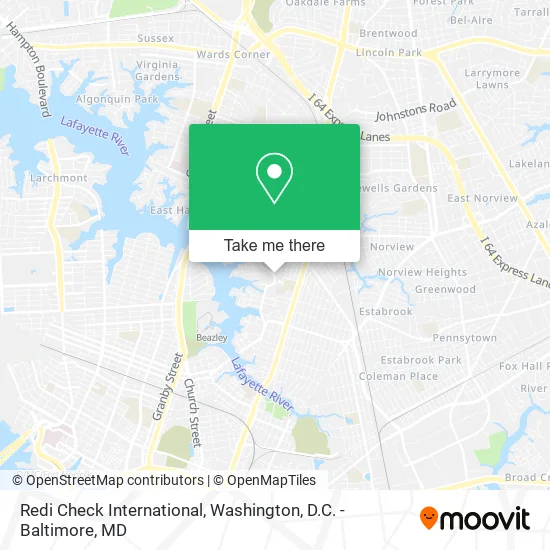 Redi Check International map