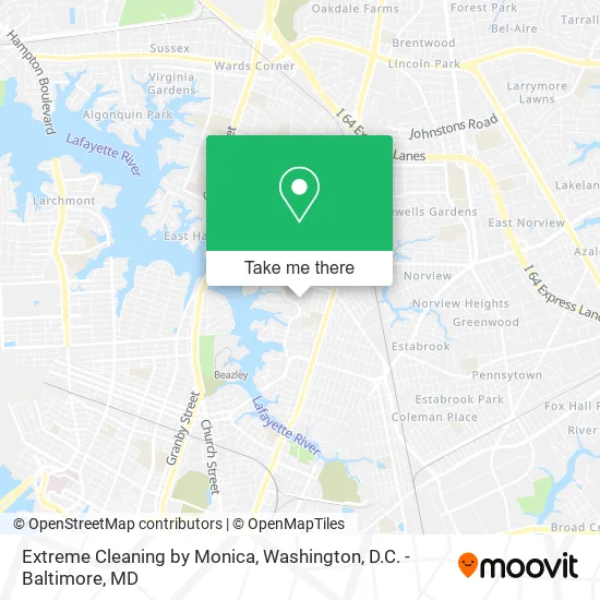 Mapa de Extreme Cleaning by Monica