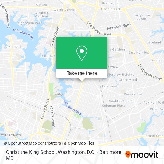 Mapa de Christ the King School