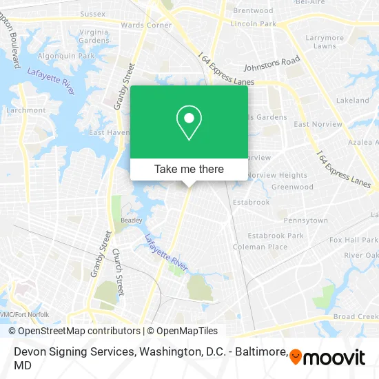Devon Signing Services map