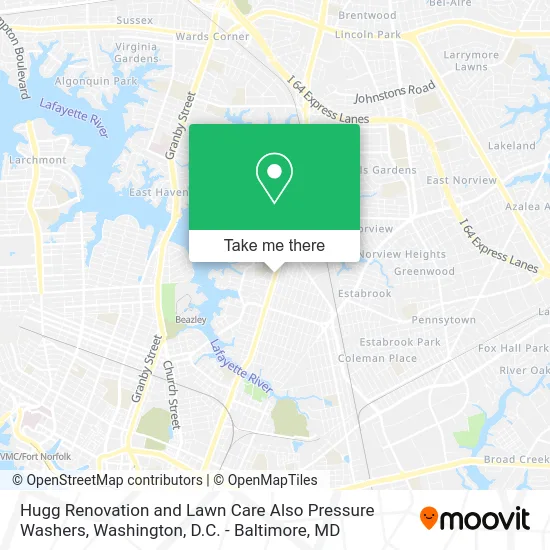Hugg Renovation and Lawn Care Also Pressure Washers map