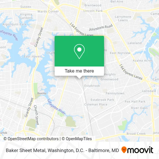 Baker Sheet Metal map