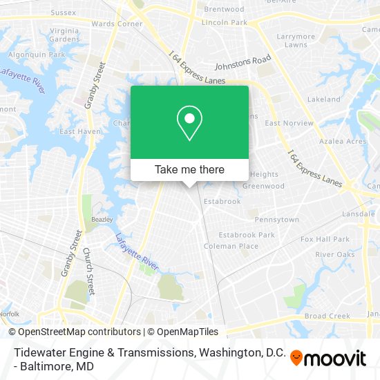 Tidewater Engine & Transmissions map
