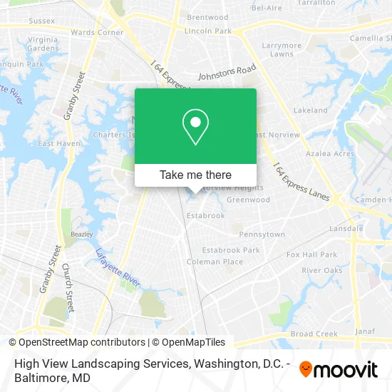High View Landscaping Services map