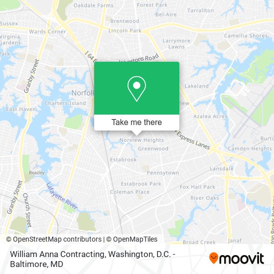 William Anna Contracting map