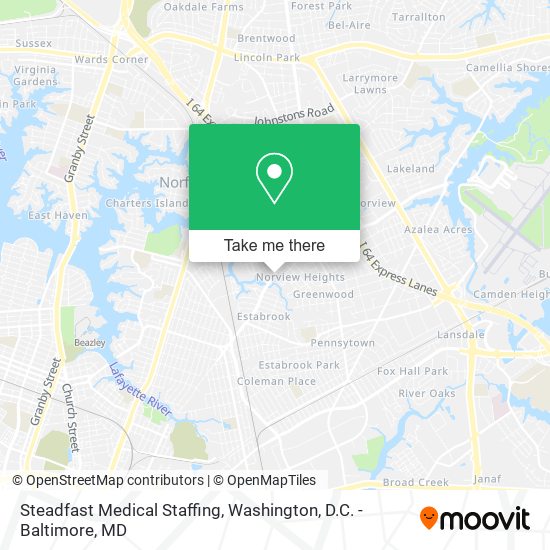 Steadfast Medical Staffing map