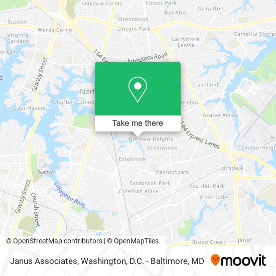 Janus Associates map