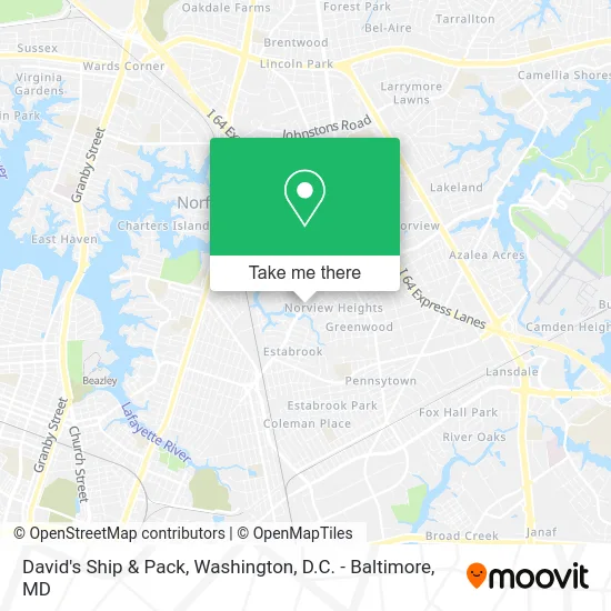 David's Ship & Pack map