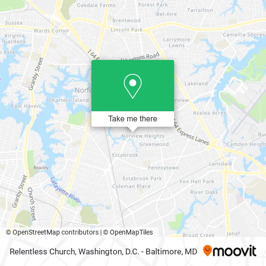 Mapa de Relentless Church