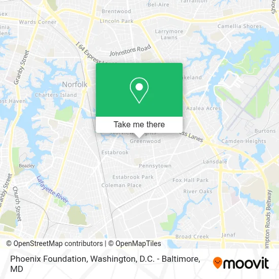 Phoenix Foundation map