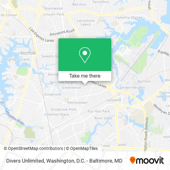 Divers Unlimited map