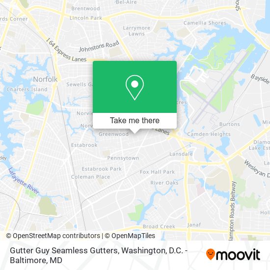 Gutter Guy Seamless Gutters map