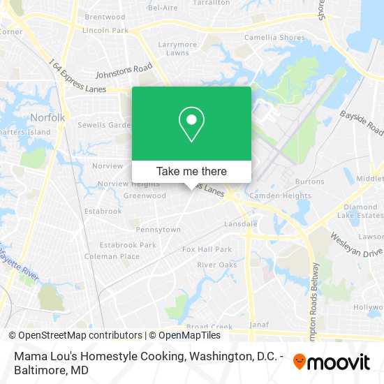 Mapa de Mama Lou's Homestyle Cooking