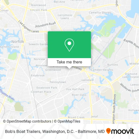 Bob's Boat Trailers map